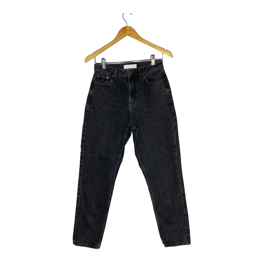 Topshop Mom Jeans Distressed Denim Size 26 to fit L30